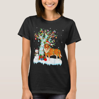 Rough Collie Dog Xmas Tree Lighting Rough Collie C T-Shirt