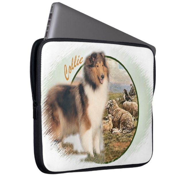 Rough Collie Keeper of the Sheep Laptop Sleeve (Front Right)