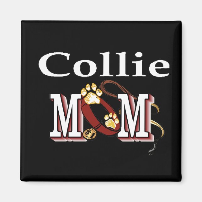 Rough Collie Mum Gifts Magnet (Front)