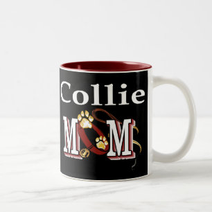 Rough Collie Mum Gifts Two-Tone Coffee Mug