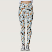 Rough Collie Paws and Bones Leggings