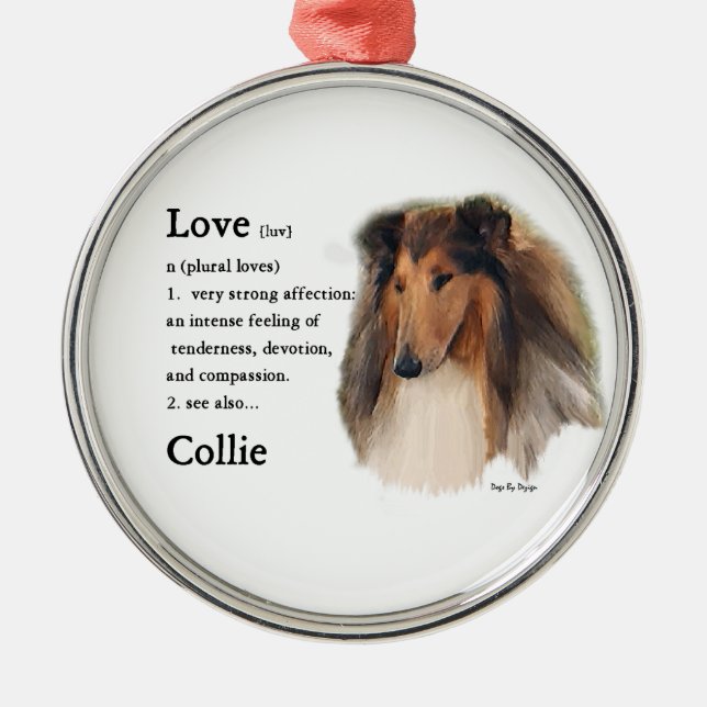 Rough Collie See Also Metal Ornament (Front)