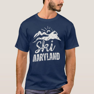 Rough Distressed Ski Maryland T-Shirt
