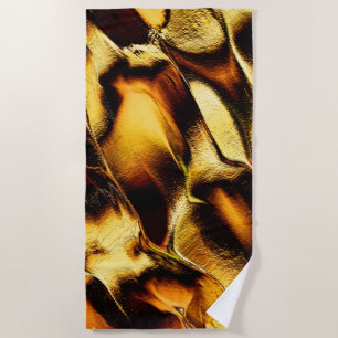 Rough dunes burnt orange golden beach towel