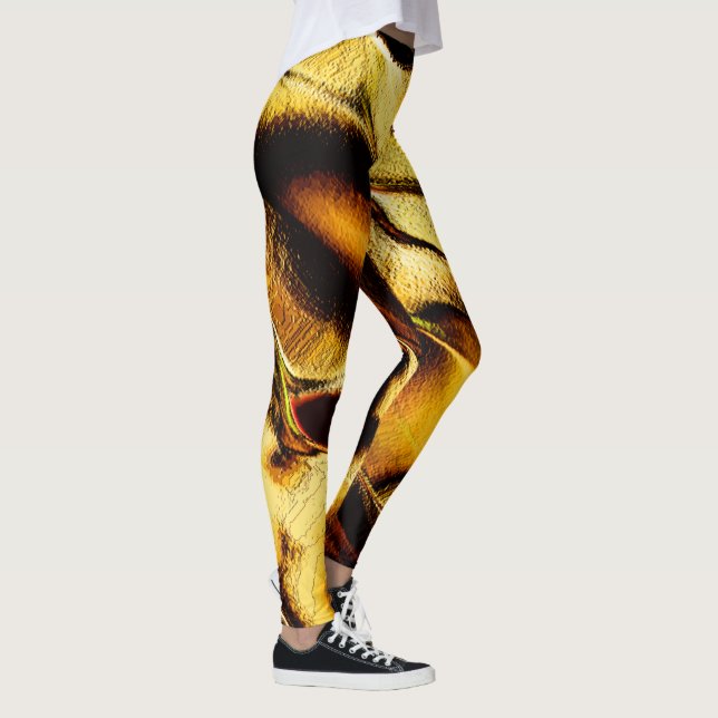 Rough dunes in burnt gold leggings (Right)