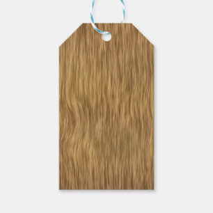 Rough Faux Wood Background in Natural Colour Gift Tags
