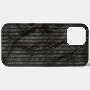 Rough grey stripes over stained abstract drawing t iPhone 13 pro max case