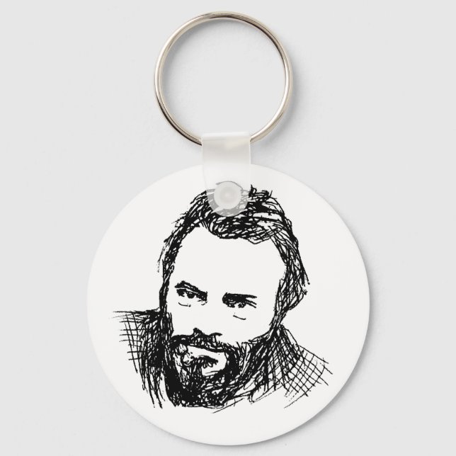 Rough Ink Sketch of Hitch Key Ring (Front)
