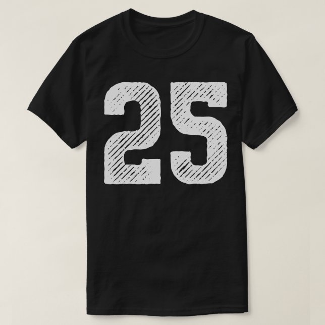 Rough Number 25 1 T-Shirt (Design Front)