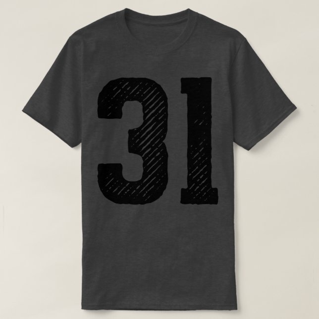 Rough Number 31 1 T-Shirt (Design Front)