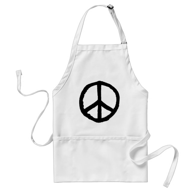 Rough Peace Symbol Standard Apron (Front)