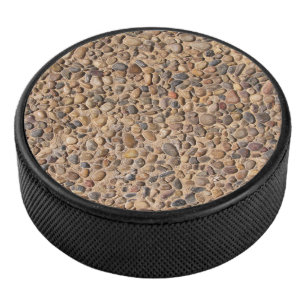 Rough Pebble Stones Photo Hockey Puck
