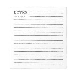 Rough Pencil Lined Notepad