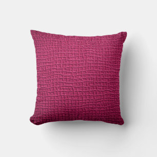 Rough pink leather cushion