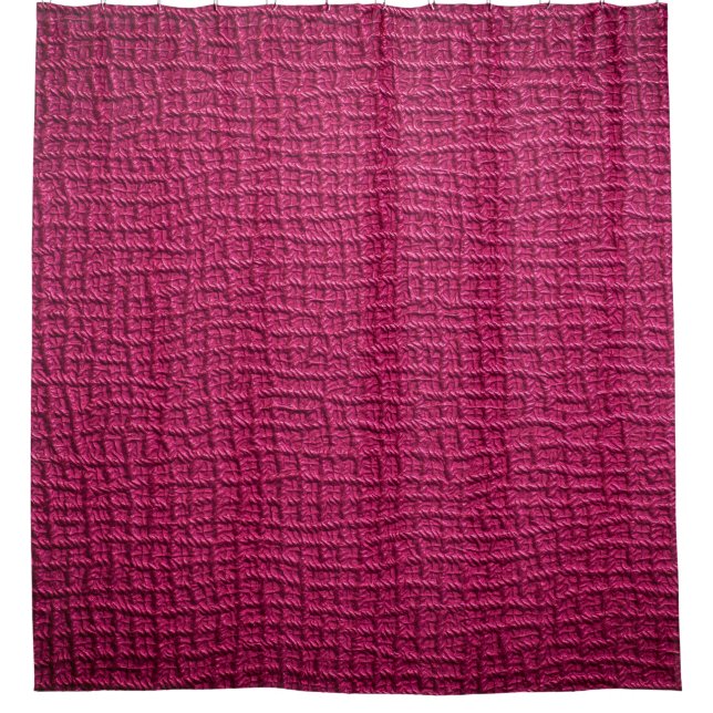 Rough pink leather shower curtain (Front)