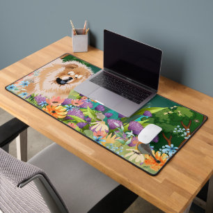 ROUGH RED CHOW CHOW Desk Mat