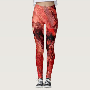 Rough Red Rocks Mars Leggings Unique