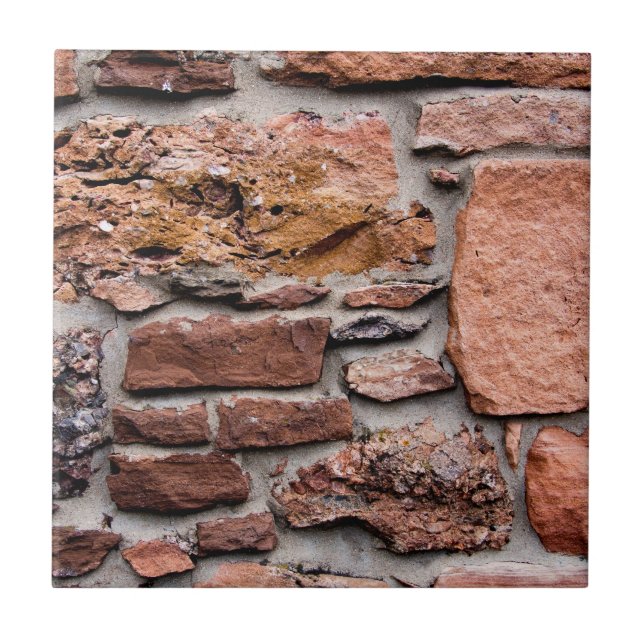 Rough Red Sandstone Wall Ceramic Tile (Front)