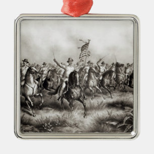 Rough Riders: Colonel Theodore Roosevelt Metal Ornament