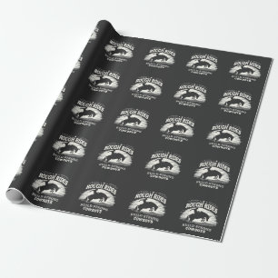 Rough Rides Build Strong Cowboys Western Wrapping Paper