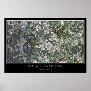 Rough River Lake Kentucky Satellite Poster Map