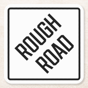 Rough Road Paper Coaster