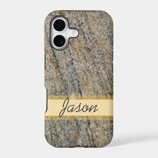 rough rock surface with name (Back)