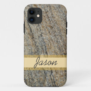 rough rock surface with name iPhone 11 case