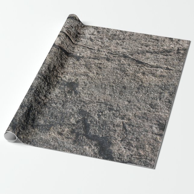 Rough Rocky Surface  Wrapping Paper (Unrolled)