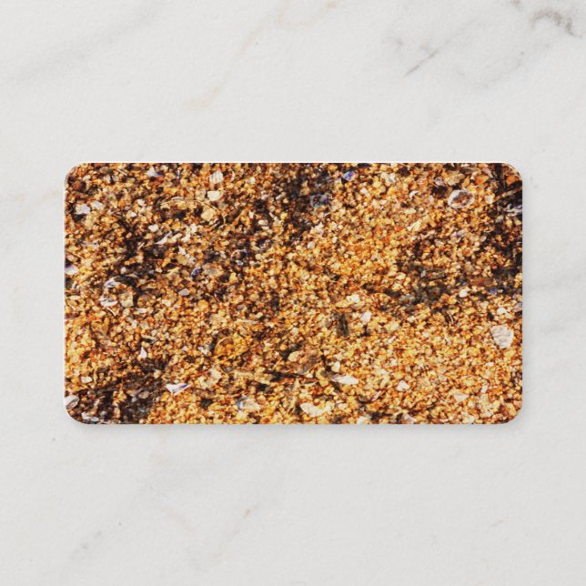 Rough sand texture business card (Front)