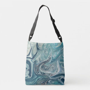Rough sea   Best sea abstract painting Crossbody Bag