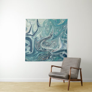 Rough sea Best sea abstract painting Tapestry