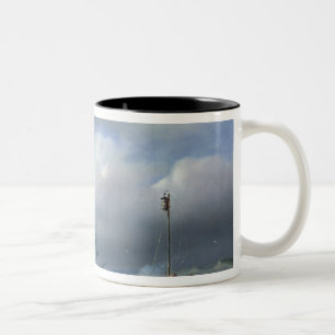 Rough Sea in Stormy Weather, 1846 Two-Tone Coffee Mug