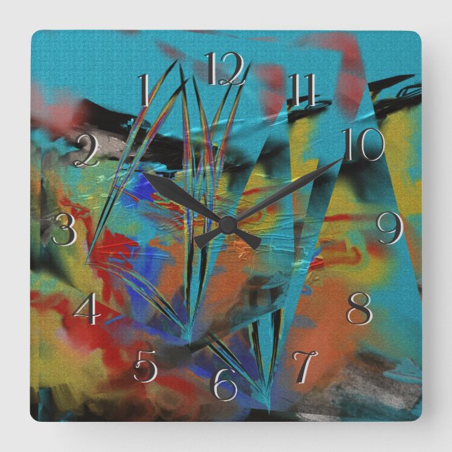 Rough Sea Large Clock (Front)