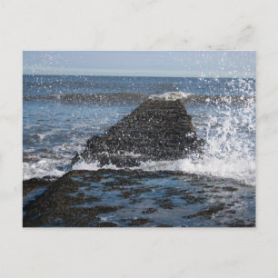 Rough Sea Photograph Postcard