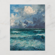 Rough Seas - Impressionism Style Seascape Art