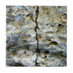Rough stone with crack tile