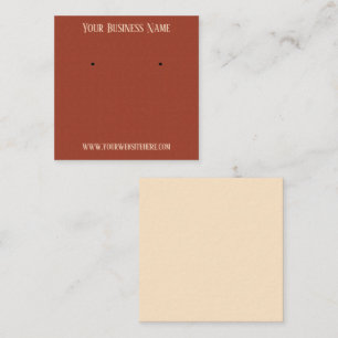 Rough Terra Cotta Texture Square Business Card