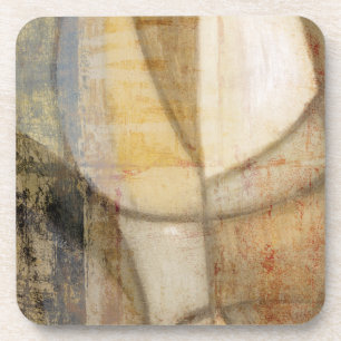 Rough Textured Earth Tone Painting Coaster