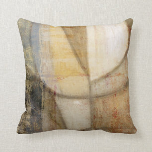 Rough Textured Earth Tone Painting Cushion