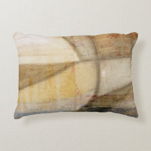 Rough Textured Earth Tone Painting Decorative Cushion