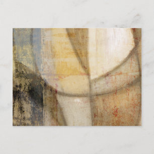 Rough Textured Earth Tone Painting Postcard