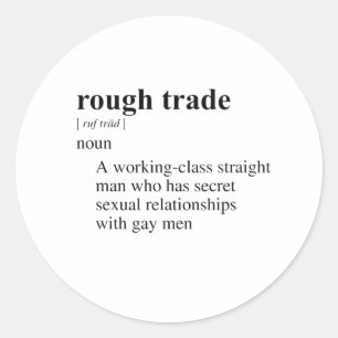 ROUGH TRADE CLASSIC ROUND STICKER