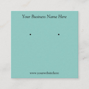 Rough Turquoise Texture Jewellery Display Square Business Card