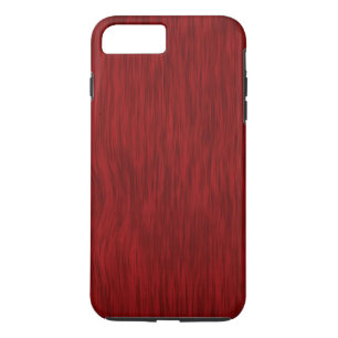 Rough Wood Grain Background - Red iPhone 8 Plus/7 Plus Case