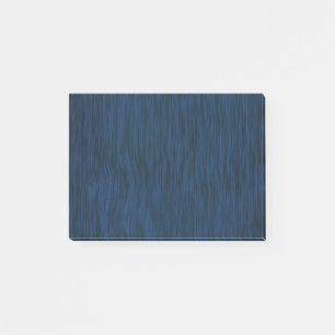 Rough Wood Grain Look Background Deep Blue Post-it Notes