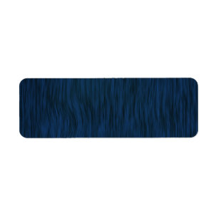 Rough Wood Grain Look Background Deep Blue Return Address Label