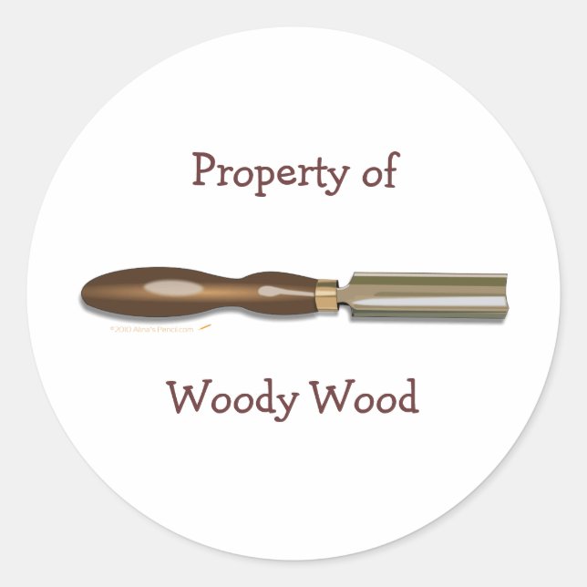 Roughing Gouge Woodturning Customised Stickers (Front)