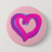 Roughly Drawn Hearts on Custom Pink Colour
