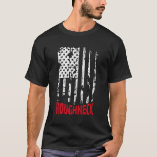 Roughneck American Flag Oilfield T-Shirt